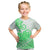 Polynesian Kid T Shirt Tribal Tattoo Green Screen Color LT9 Green - Polynesian Pride