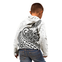 Polynesian Kid Hoodie Tribal Tattoo Black Screen Color LT9 - Polynesian Pride