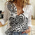 Polynesian Women Casual Shirt Tribal Tattoo Black Screen Color LT9 Female Black - Polynesian Pride