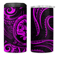 Polynesian Guam Coat of Arms 4 in 1 Can Cooler Tumbler Polynesian Tribal Tattoo Purple Version LT9 One Size: 16 oz Purple - Polynesian Pride