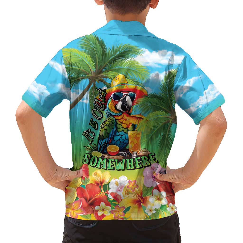 Always 5 O'clock Family Matching Off Shoulder Maxi Dress and Hawaiian Shirt Hawaiian Tropical Parrot LT9 - Polynesian Pride
