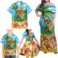 Always 5 O'clock Family Matching Off Shoulder Maxi Dress and Hawaiian Shirt Hawaiian Tropical Parrot LT9 - Polynesian Pride