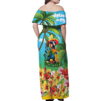 Always 5 O'clock Family Matching Off Shoulder Maxi Dress and Hawaiian Shirt Hawaiian Tropical Parrot LT9 - Polynesian Pride