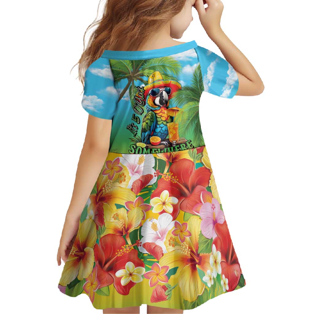 Always 5 O'clock Family Matching Tank Maxi Dress and Hawaiian Shirt Hawaiian Tropical Parrot LT9 - Polynesian Pride
