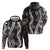 Hawaii Puakenikeni and Maile Lei Hoodie Black Japanese Wave Style - Polynesian Pride