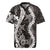 Hawaii Puakenikeni and Maile Lei Rugby Jersey Black Japanese Wave Style - Polynesian Pride