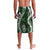 Hawaii Puakenikeni and Maile Lei Lavalava Green Japanese Wave Style - Polynesian Pride