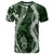 Hawaii Puakenikeni and Maile Lei T Shirt Green Japanese Wave Style - Polynesian Pride