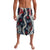 Hawaii Puakenikeni and Maile Lei Lavalava Navy Blue Japanese Wave Style - Polynesian Pride
