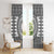 All White Tonga Malo e lelei Window Curtain Vintage Ngatu Tribal Pattern - Polynesian Pride