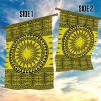 All Yellow Tonga Malo e lelei Garden Flag Vintage Ngatu Tribal Pattern LT9 - Polynesian Pride