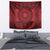 All Red Tonga Malo e lelei Tapestry Vintage Ngatu Tribal Pattern - Polynesian Pride