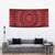 All Red Tonga Malo e lelei Tapestry Vintage Ngatu Tribal Pattern - Polynesian Pride