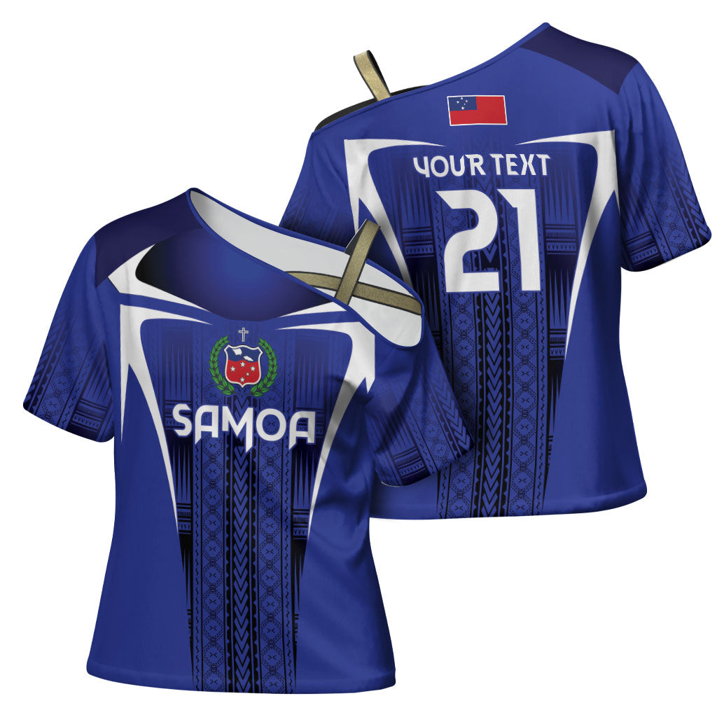 2026 Rugby Nations Series Custom Manu Samoa Cross Shoulder Shirt LT9 - Polynesian Pride