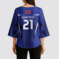 2026 Rugby Nations Series Custom Manu Samoa Kimono Sleeve Blouse LT9 - Polynesian Pride