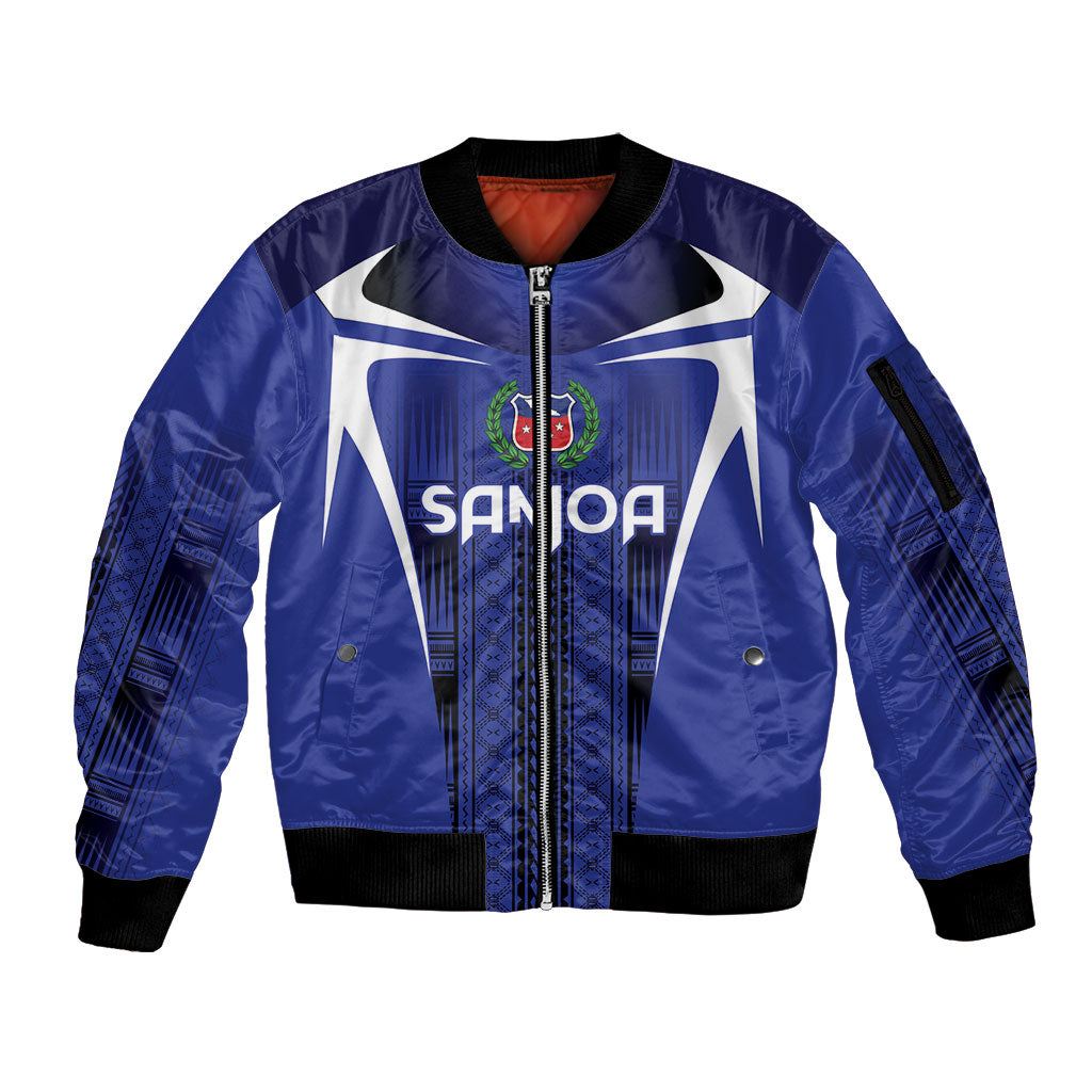 2026 Rugby Nations Series Custom Manu Samoa Sleeve Zip Bomber Jacket