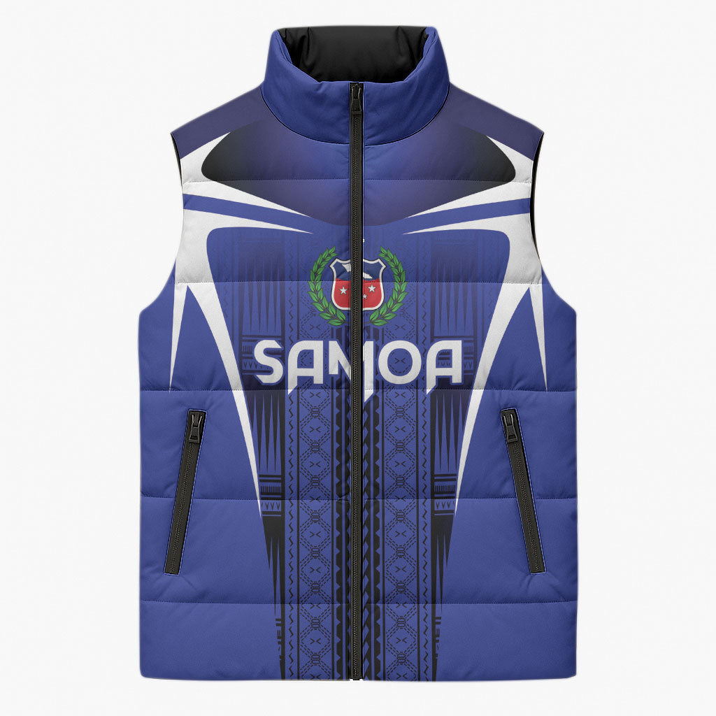 2026 Rugby Nations Series Custom Manu Samoa Sleeveless Puffer Jacket