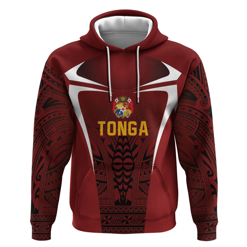 2026 Rugby Nations Series Custom Tonga Ikale Tahi Hoodie LT9 Pullover Hoodie Red - Polynesian Pride