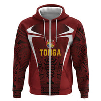 2026 Rugby Nations Series Custom Tonga Ikale Tahi Hoodie LT9 Zip Hoodie Red - Polynesian Pride