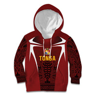 2026 Rugby Nations Series Custom Tonga Ikale Tahi Kid Hoodie LT9 Hoodie Red - Polynesian Pride