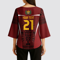 2026 Rugby Nations Series Custom Tonga Ikale Tahi Kimono Sleeve Blouse LT9 - Polynesian Pride