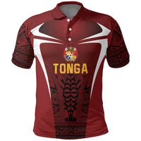2026 Rugby Nations Series Custom Tonga Ikale Tahi Polo Shirt LT9 Red - Polynesian Pride