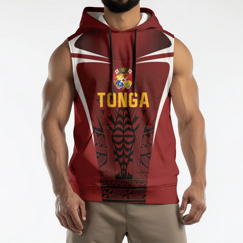 2026 Rugby Nations Series Custom Tonga Ikale Tahi Sleeveless Hoodie LT9 - Polynesian Pride