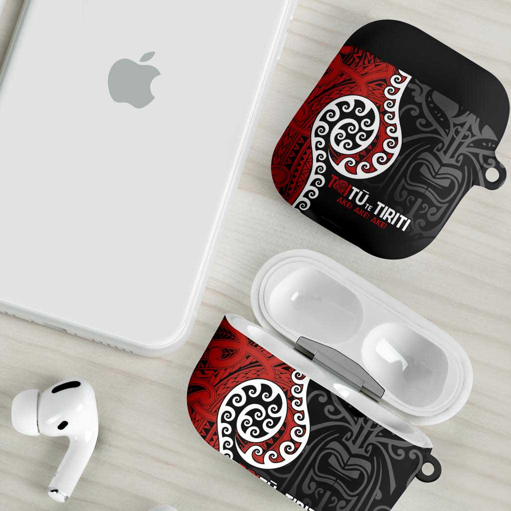 Honour The Treaty New Zealand AirPods Case Toitu Te Tiriti Ake Ake Ake LT9 - Polynesian Pride