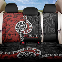 Honour The Treaty New Zealand Back Car Seat Cover Toitu Te Tiriti Ake!Ake!Ake! LT9 One Size Black - Polynesian Pride