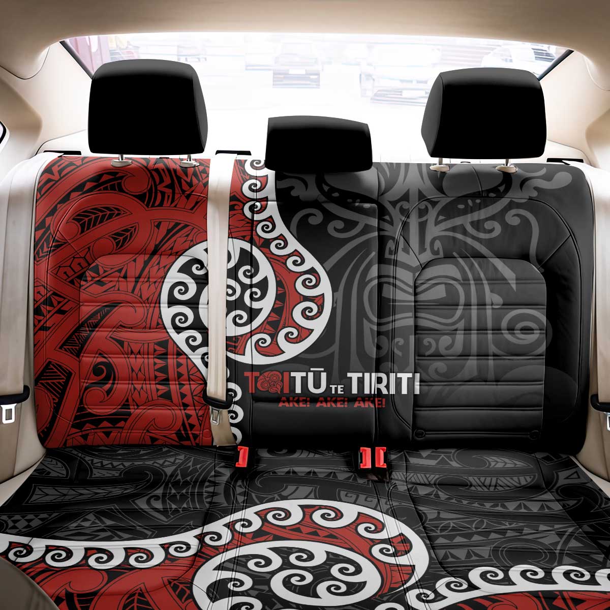 Honour The Treaty New Zealand Back Car Seat Cover Toitu Te Tiriti Ake!Ake!Ake! LT9 - Polynesian Pride