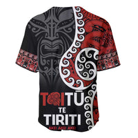 Honour The Treaty New Zealand Baseball Jersey Toitu Te Tiriti Ake!Ake!Ake! LT9 - Polynesian Pride