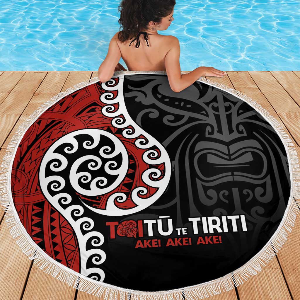 Honour The Treaty New Zealand Beach Blanket Toitu Te Tiriti Ake!Ake!Ake! LT9 - Polynesian Pride