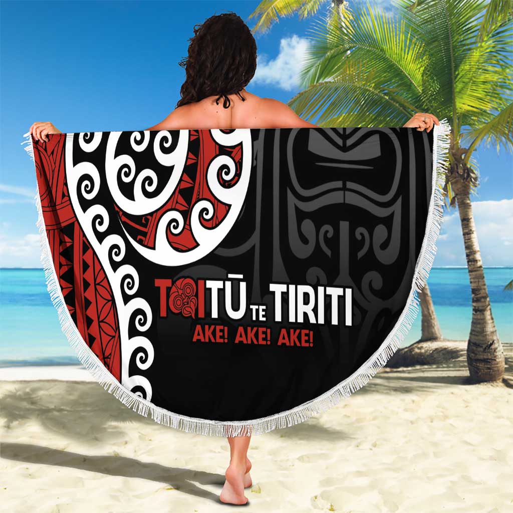 Honour The Treaty New Zealand Beach Blanket Toitu Te Tiriti Ake!Ake!Ake! LT9 - Polynesian Pride