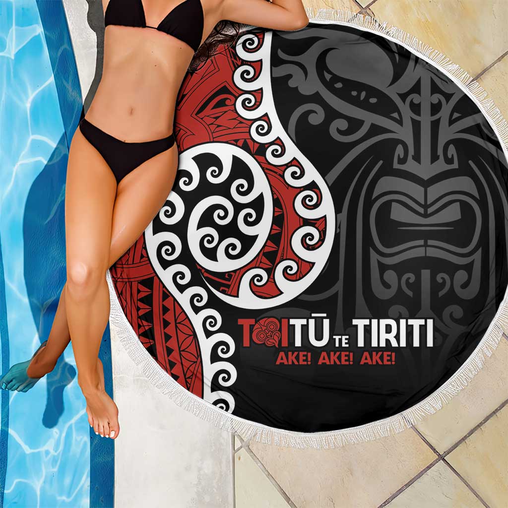 Honour The Treaty New Zealand Beach Blanket Toitu Te Tiriti Ake!Ake!Ake! LT9 - Polynesian Pride