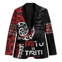 Honour The Treaty New Zealand Blazer Toitu Te Tiriti Ake Ake Ake LT9 Unisex Red - Polynesian Pride