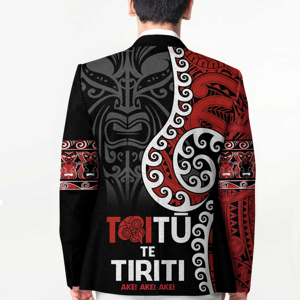 Honour The Treaty New Zealand Blazer Toitu Te Tiriti Ake Ake Ake LT9 - Polynesian Pride