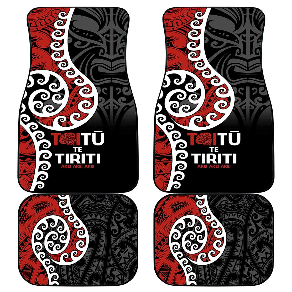 Honour The Treaty New Zealand Car Mats Toitu Te Tiriti Ake!Ake!Ake! LT9 - Polynesian Pride