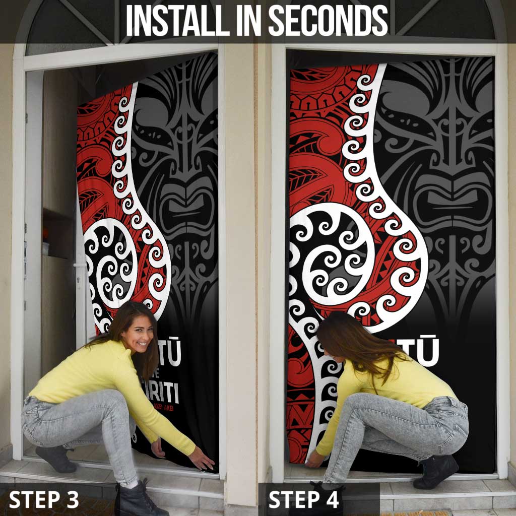 Honour The Treaty New Zealand Door Cover Toitu Te Tiriti Ake Ake Ake LT9 - Polynesian Pride