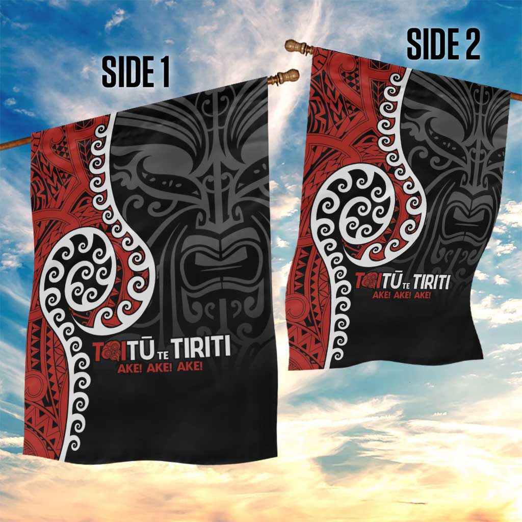 Honour The Treaty New Zealand Garden Flag Toitu Te Tiriti Ake!Ake!Ake! LT9 - Polynesian Pride