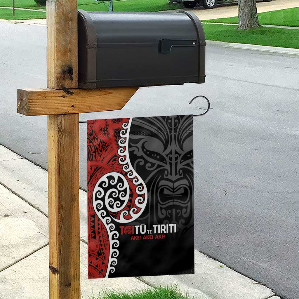 Honour The Treaty New Zealand Garden Flag Toitu Te Tiriti Ake!Ake!Ake! LT9 - Polynesian Pride