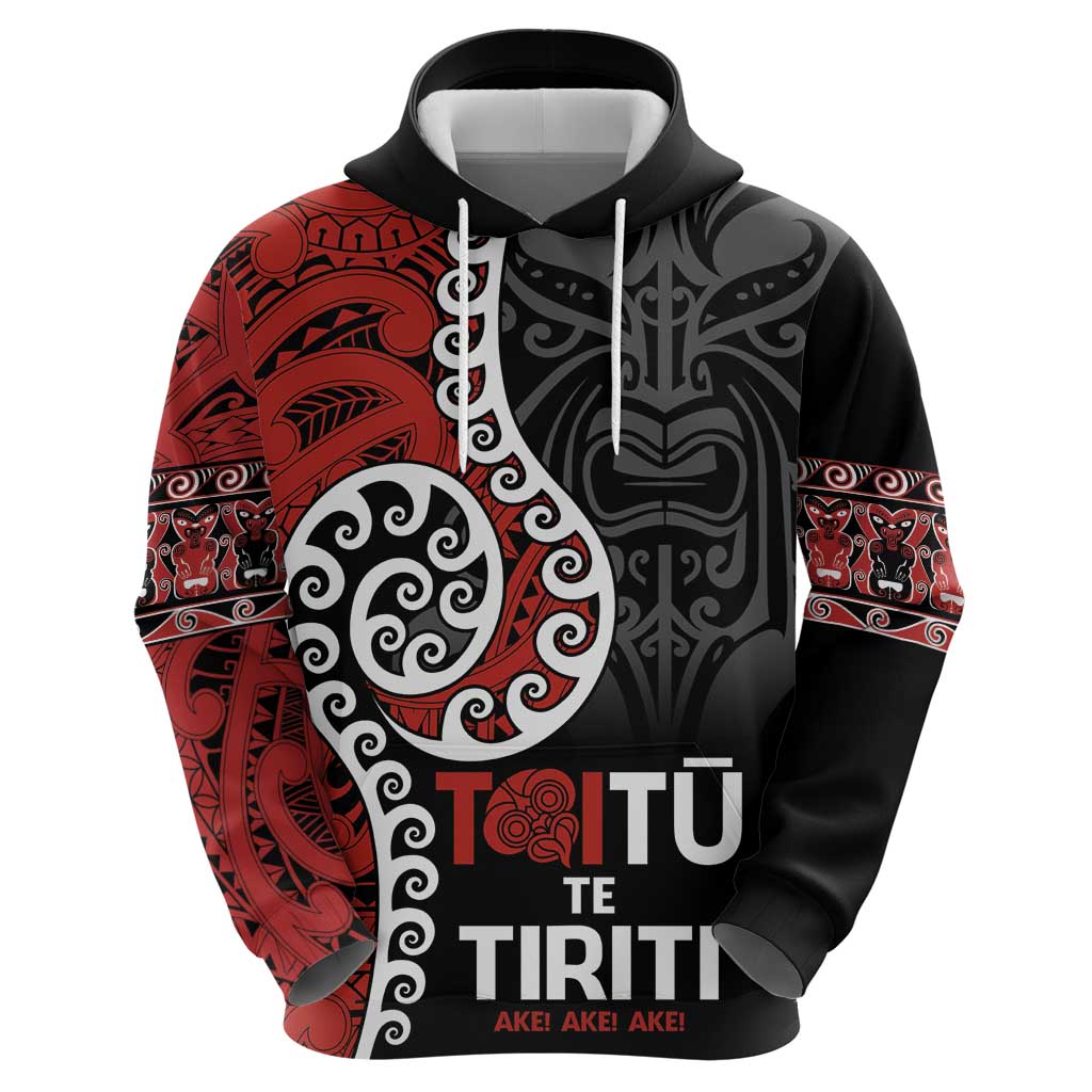Honour The Treaty New Zealand Hoodie Toitu Te Tiriti Ake!Ake!Ake! LT9 - Polynesian Pride