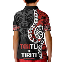 Honour The Treaty New Zealand Kid Polo Shirt Toitu Te Tiriti Ake!Ake!Ake! LT9 - Polynesian Pride
