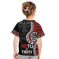 Honour The Treaty New Zealand Kid T Shirt Toitu Te Tiriti Ake!Ake!Ake! LT9 - Polynesian Pride
