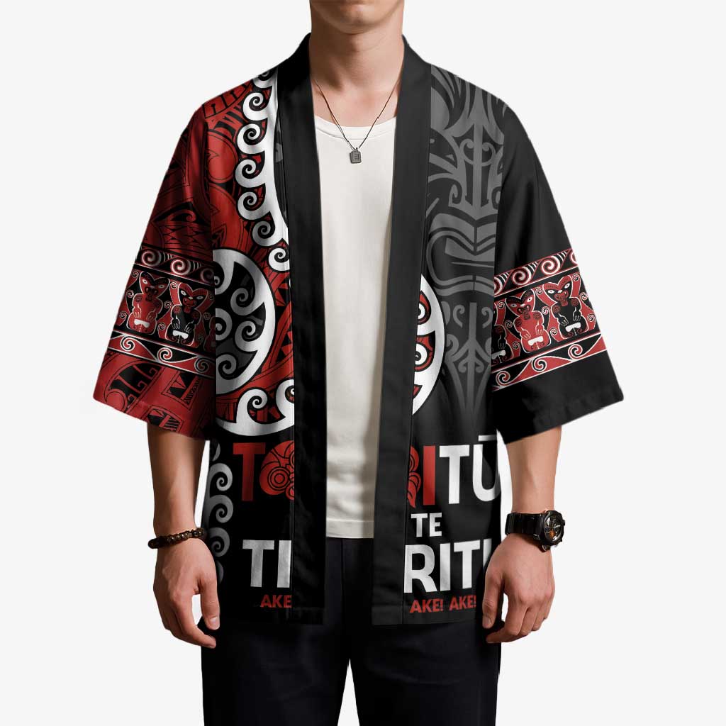 Honour The Treaty New Zealand Kimono Toitu Te Tiriti Ake Ake Ake LT9 - Polynesian Pride