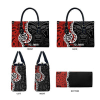 Honour The Treaty New Zealand Leather Bag Toitu Te Tiriti Ake Ake Ake LT9 - Polynesian Pride