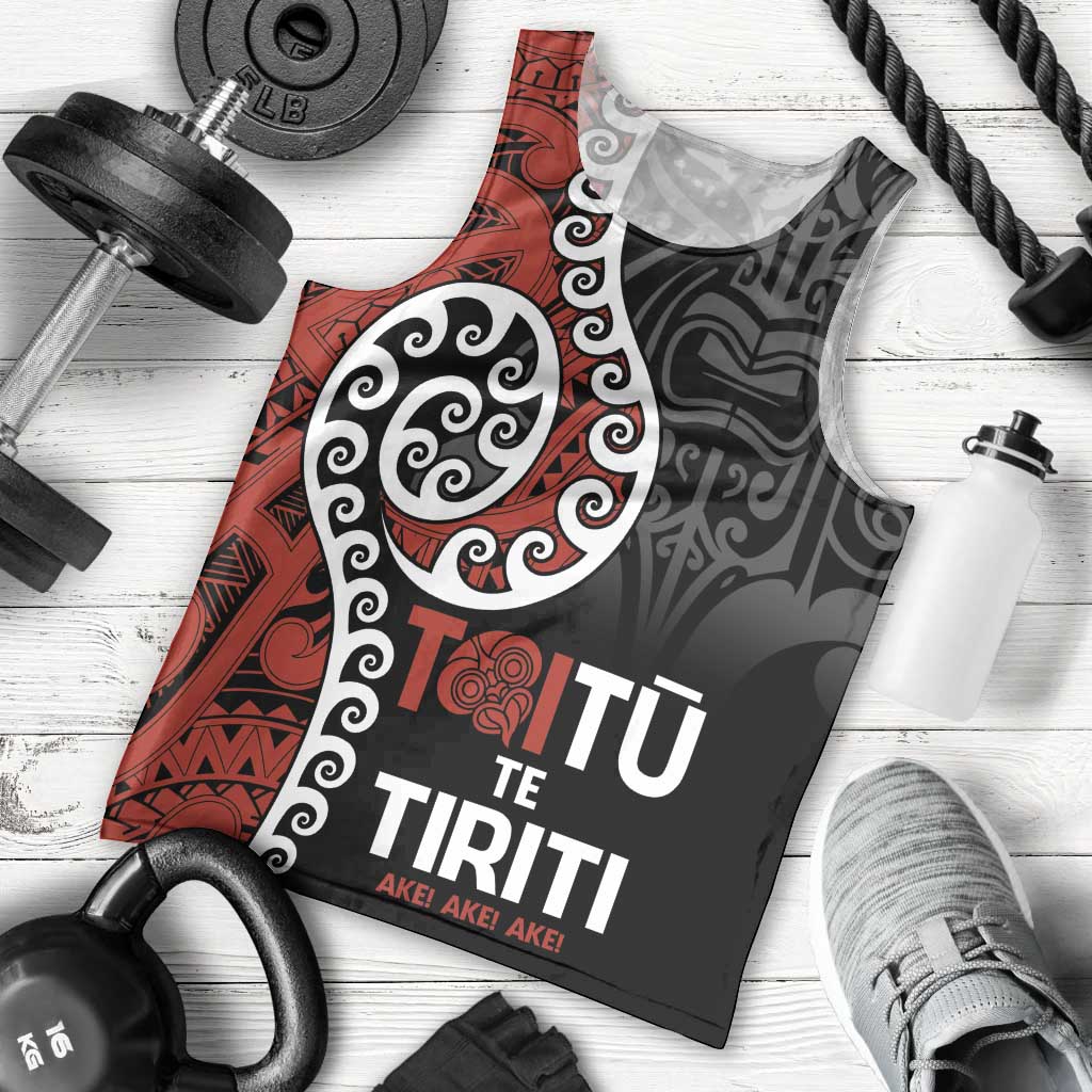 Honour The Treaty New Zealand Men Tank Top Toitu Te Tiriti Ake!Ake!Ake! LT9 - Polynesian Pride