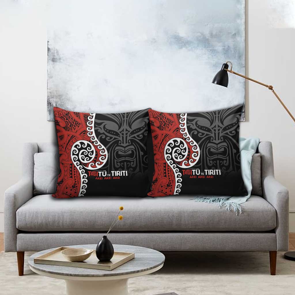 Honour The Treaty New Zealand Pillow Cover Toitu Te Tiriti Ake Ake Ake LT9 - Polynesian Pride