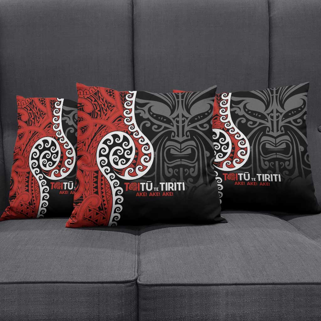 Honour The Treaty New Zealand Pillow Cover Toitu Te Tiriti Ake Ake Ake LT9 - Polynesian Pride