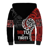 Honour The Treaty New Zealand Sherpa Hoodie Toitu Te Tiriti Ake!Ake!Ake! LT9 - Polynesian Pride