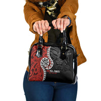 Honour The Treaty New Zealand Shoulder Handbag Toitu Te Tiriti Ake!Ake!Ake! LT9 One Size Black - Polynesian Pride